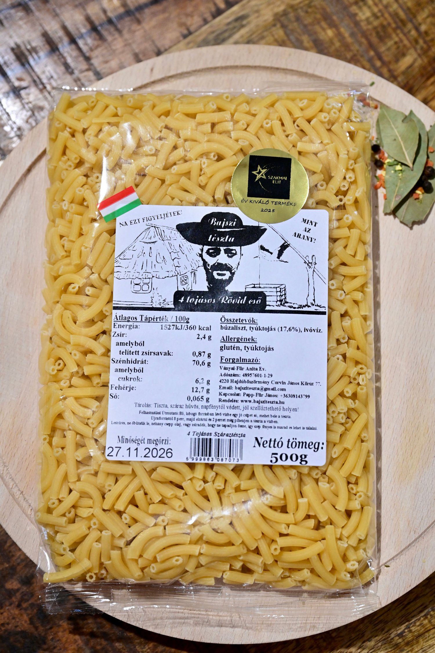 4 Tojásos Rövid Cső, 500 G