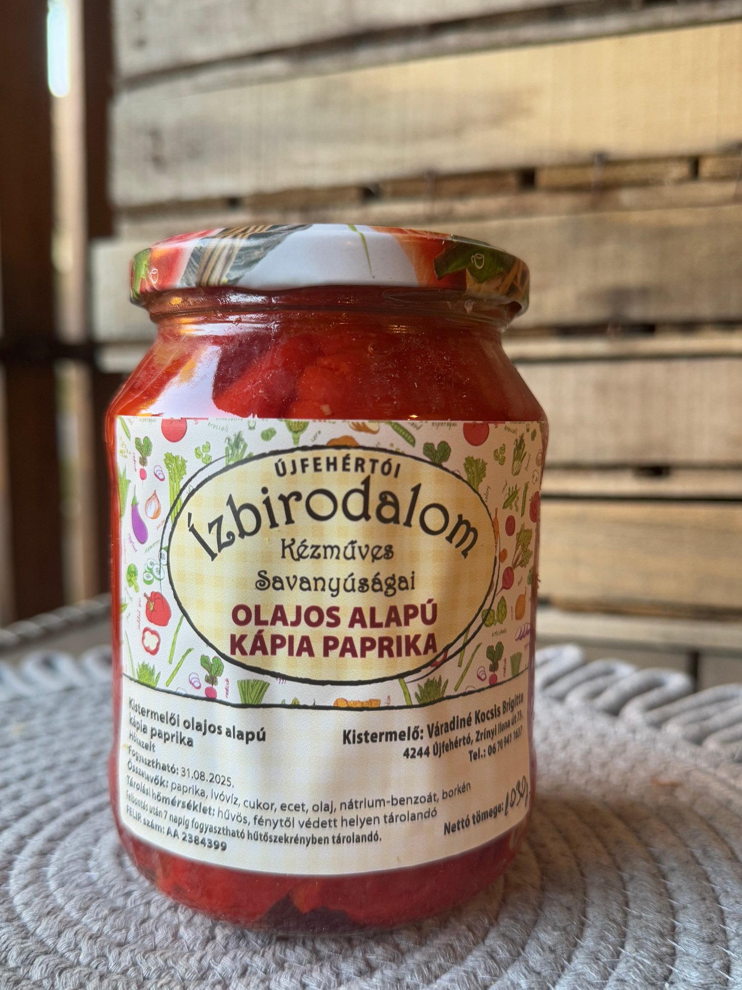 Olajos Alapú Kápia Paprika