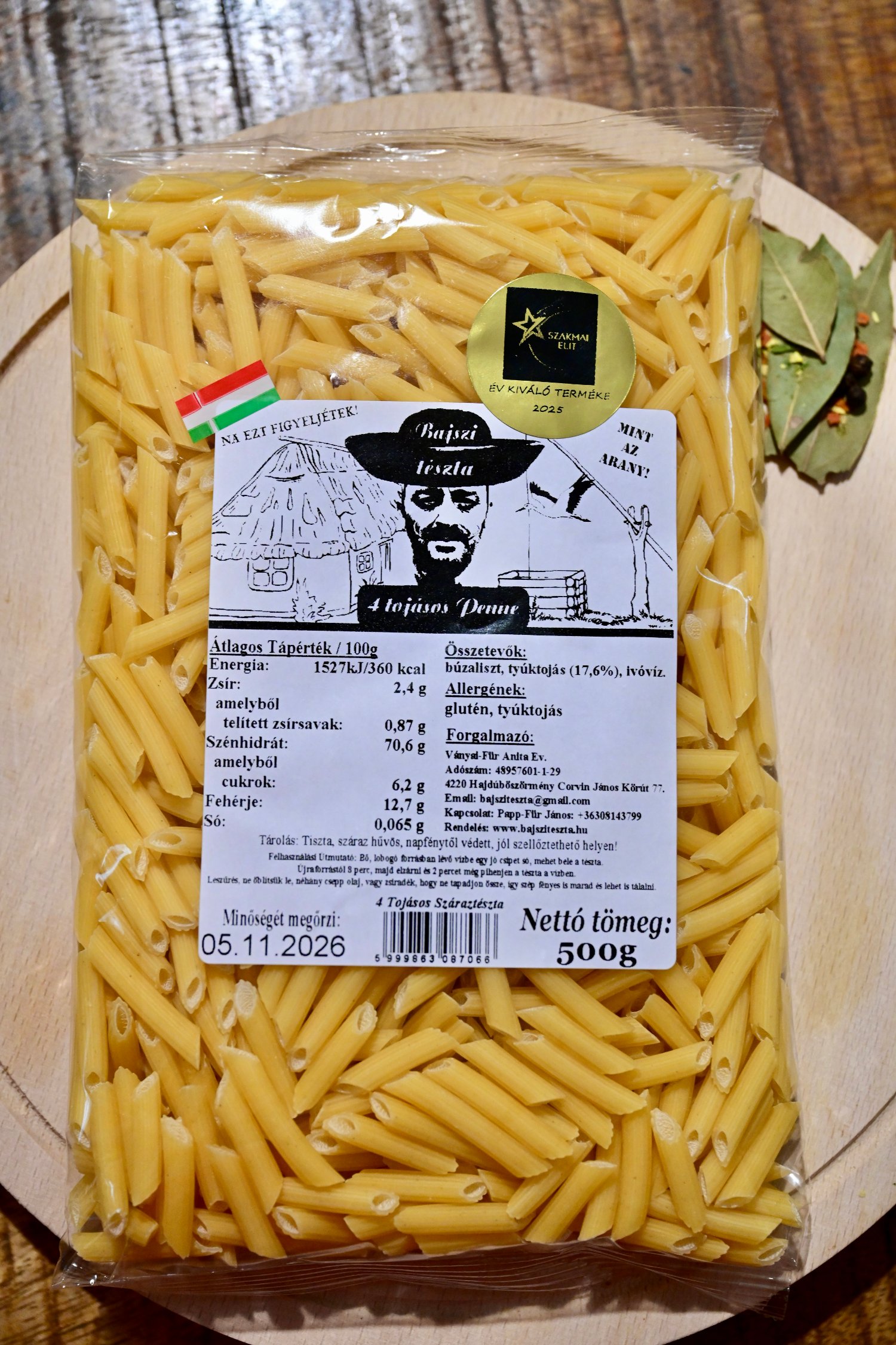 4 Tojásos Penne Rigate
