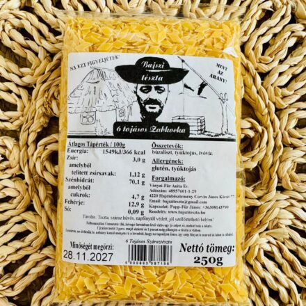 6 tojásos Zabkocka, 250 g