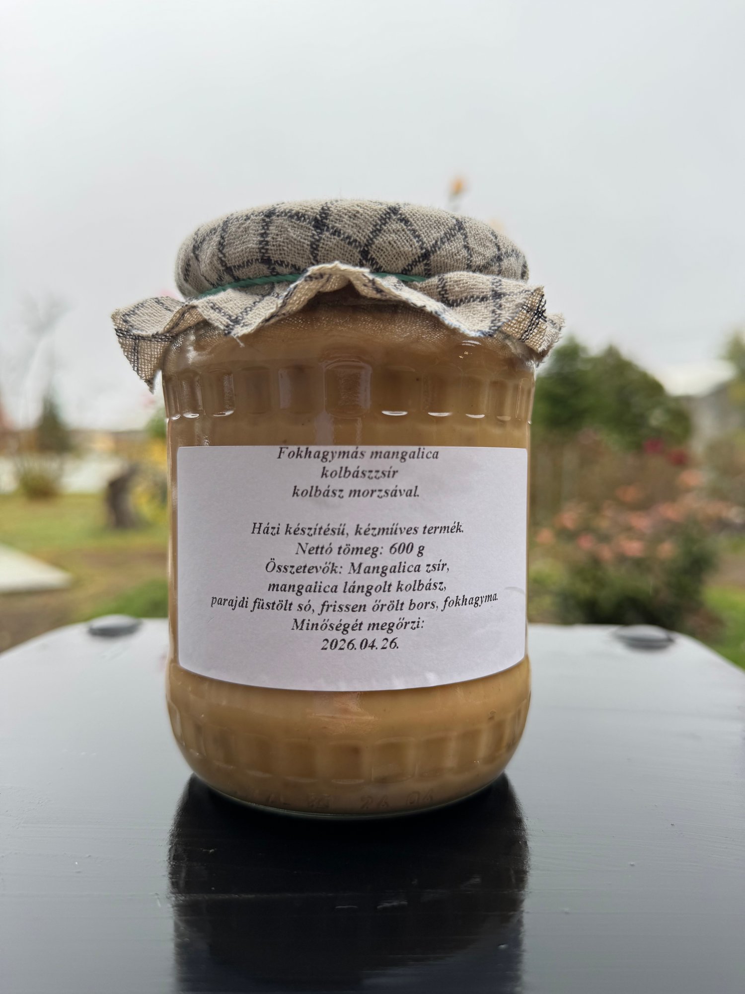 Fokhagymás Mangalica Kolbászzsír, Kolbászmorzsával