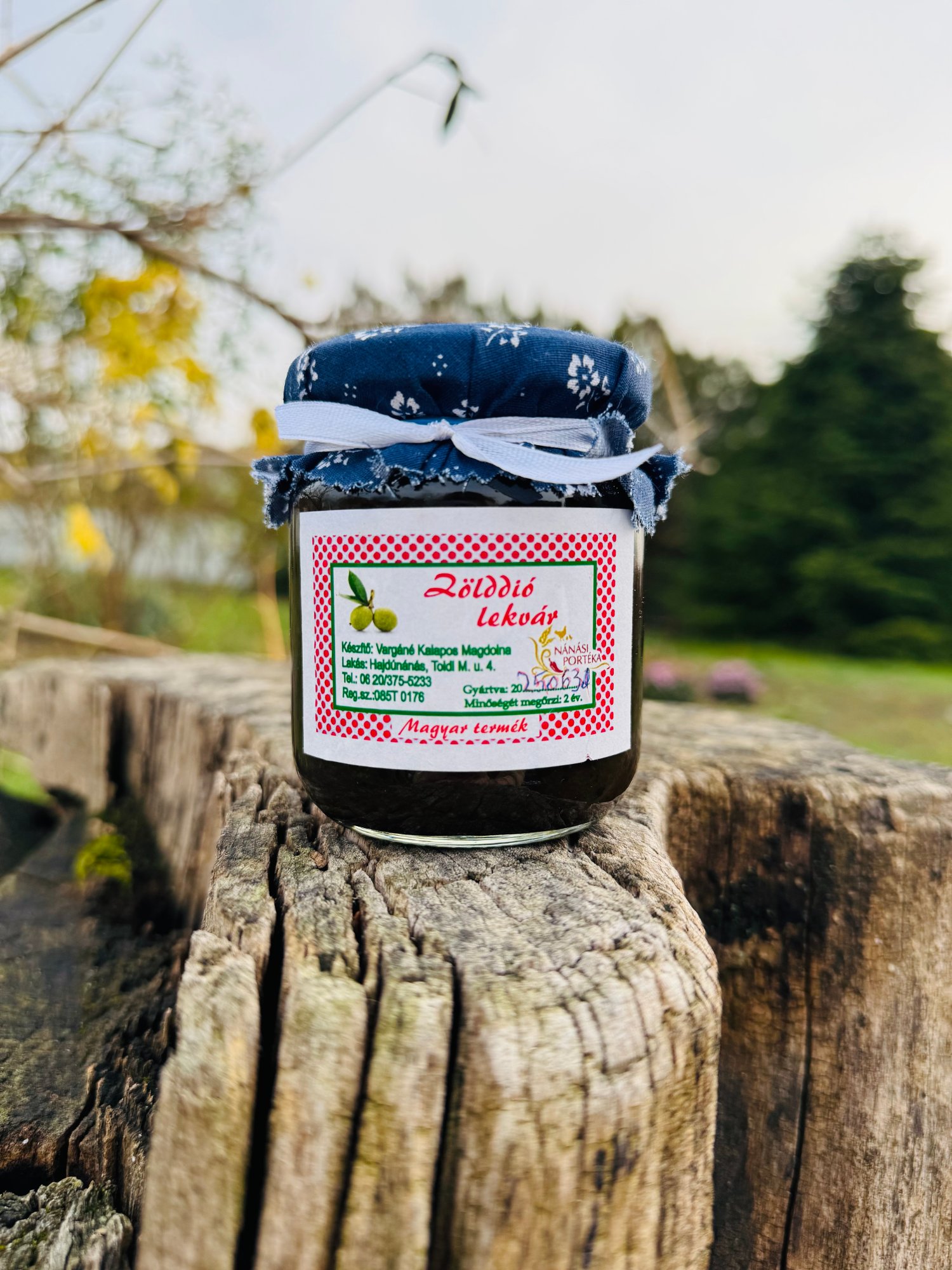 Zölddió Lekvár (kicsi)