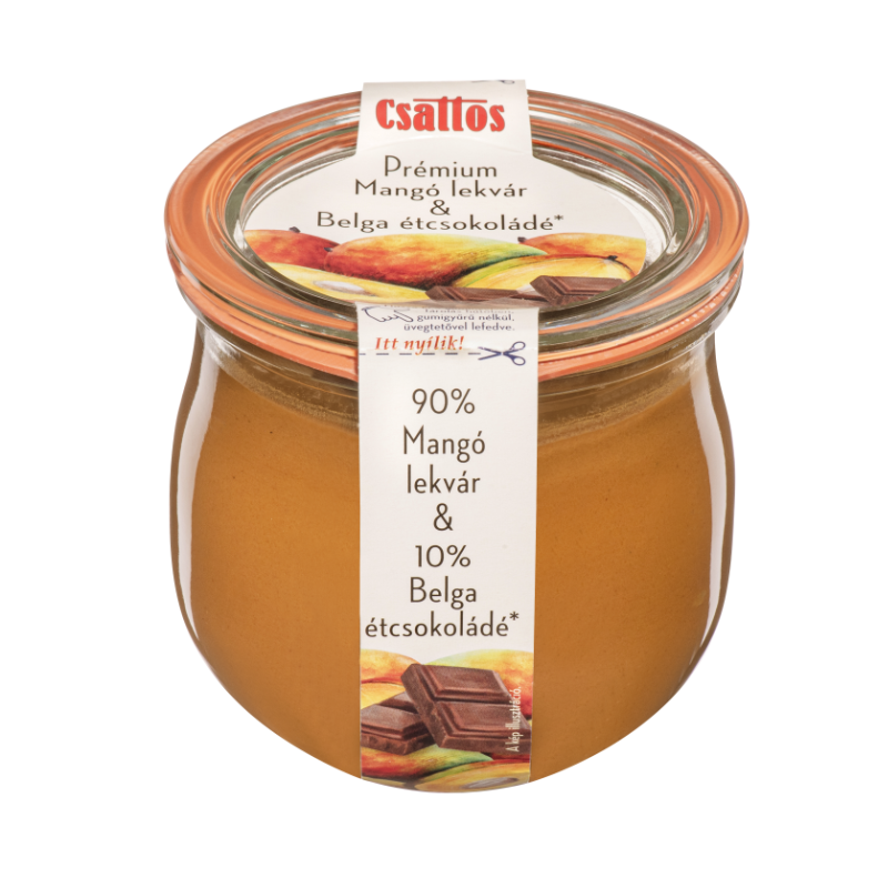 Csattos Prémium Mangó Lekvár & Belga étcsokoládé