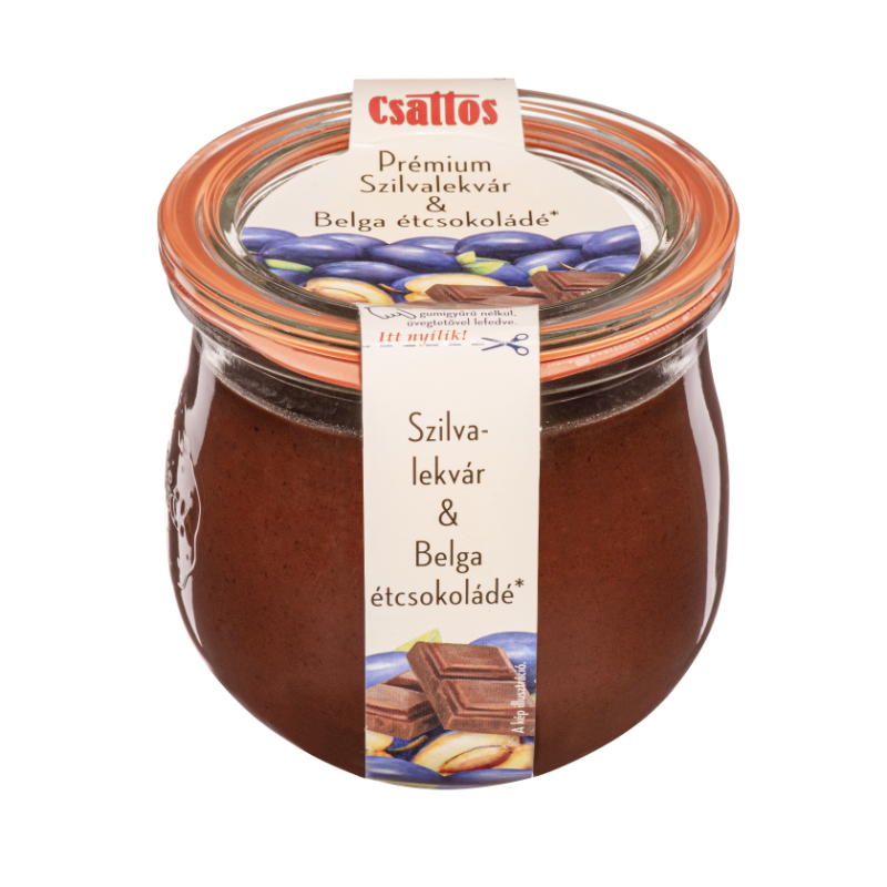 Csattos Prémium Szilvalekvár & Belga étcsokoládé
