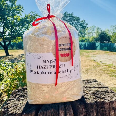 Bajszi házi prézli - bio kukoricapehellyel