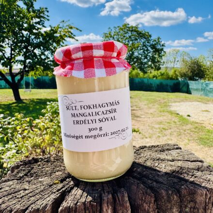 Sült, fokhagymás mangalica zsír