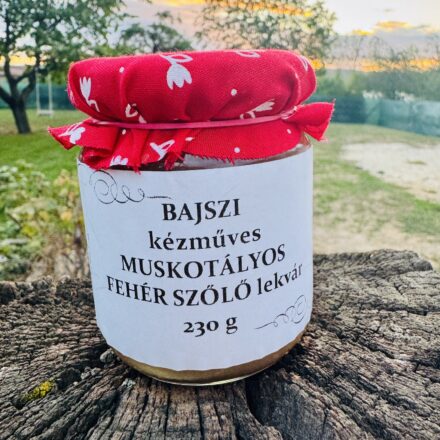 Muskotályos fehér szőlő lekvár