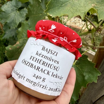 Fehérhúsú őszibarack lekvár